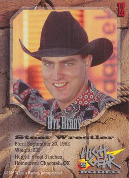 1995 High Gear Rodeo #12 Ote Berry Back